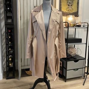 Gorgeous Champagne Short Trench Coat